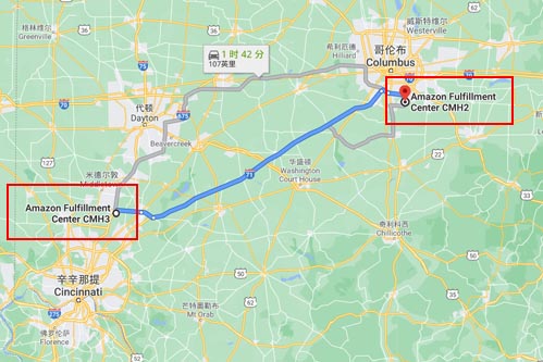 CMH2距离CMH3 1小时40分左右车程。
