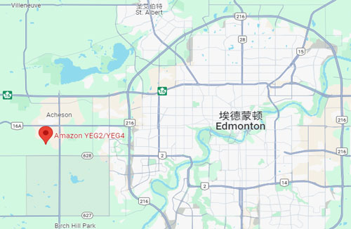 YEG2这个城市在埃德蒙顿的西边，

