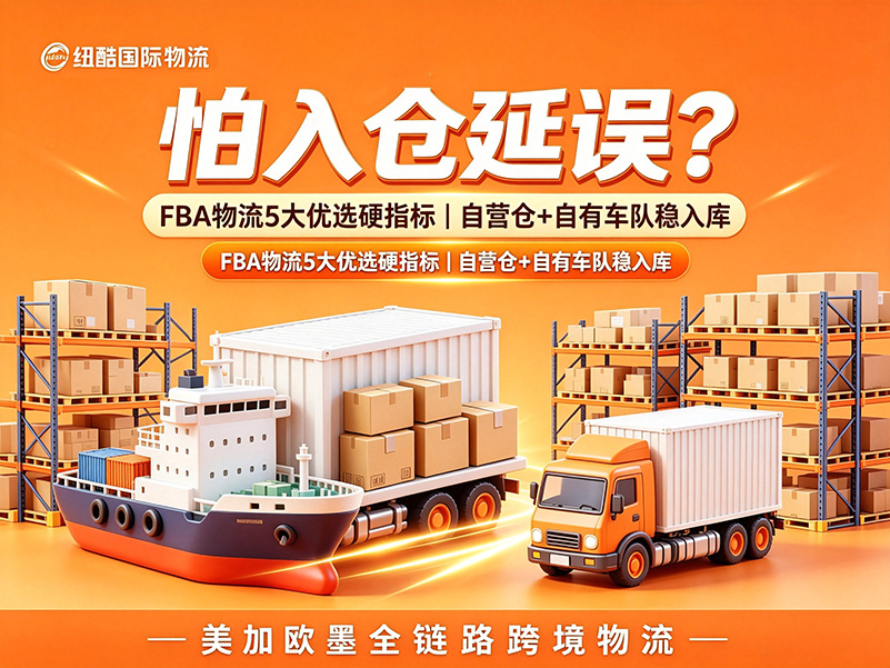 美国FBA海运怕入仓延误？FBA 物流优选标准：自营仓 + 自有车队是核心硬指标
